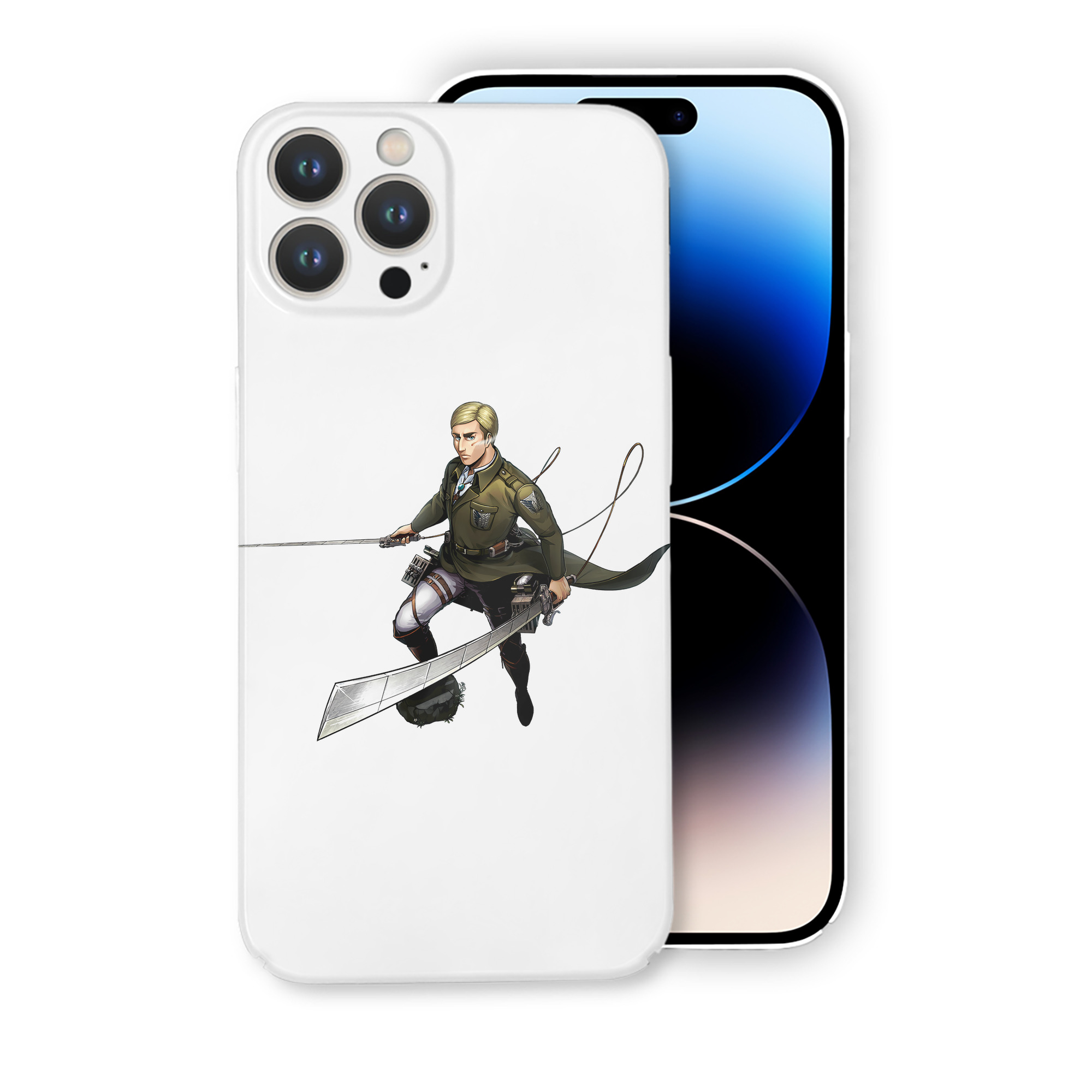（画像用） 進撃の巨人 エルヴィン・スミス Attack on Titan Erwin Smith 【iPhone 14シリーズ対応】ハードケース